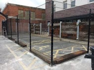 Mesh Panel Steel PPC Fence at Community Centre Royton
